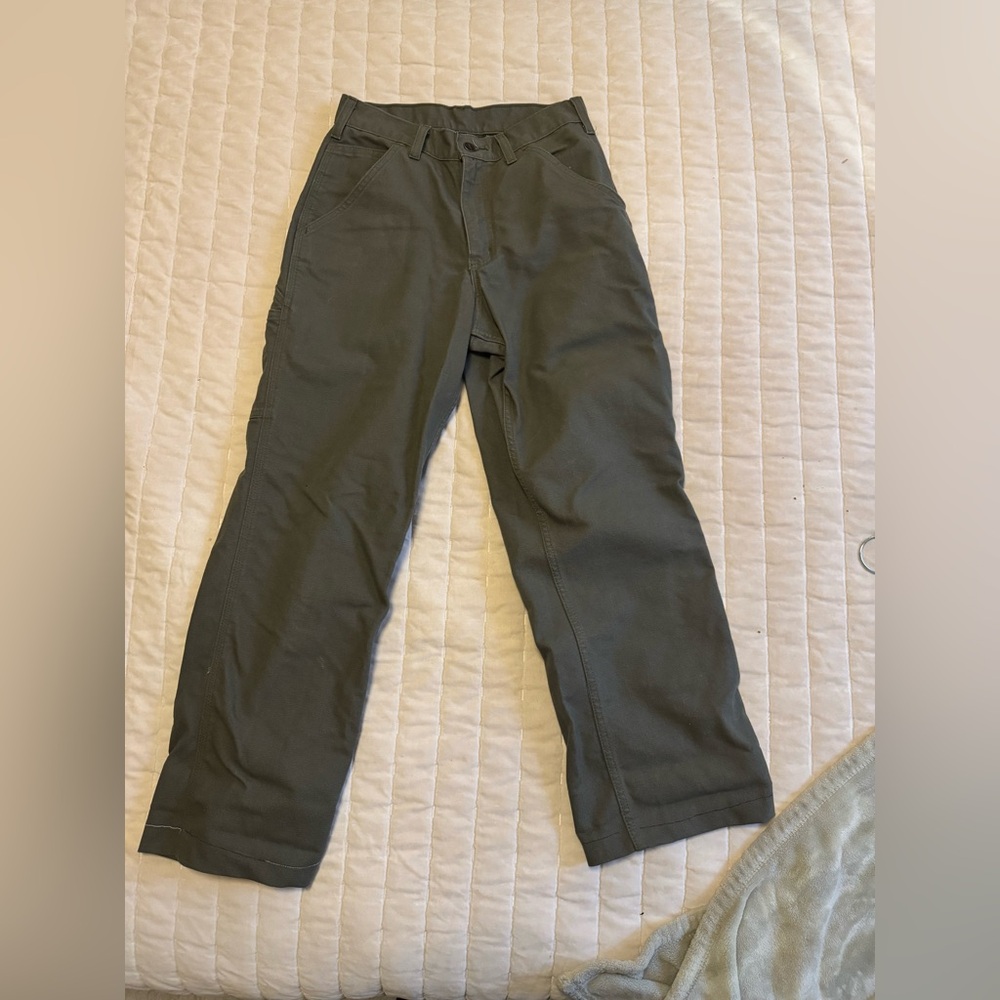 Carhartt Olive Carpenter Work Pants